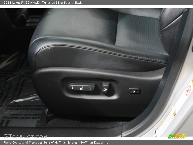 Tungsten Silver Pearl / Black 2011 Lexus RX 350 AWD