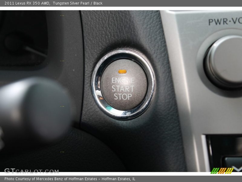 Tungsten Silver Pearl / Black 2011 Lexus RX 350 AWD