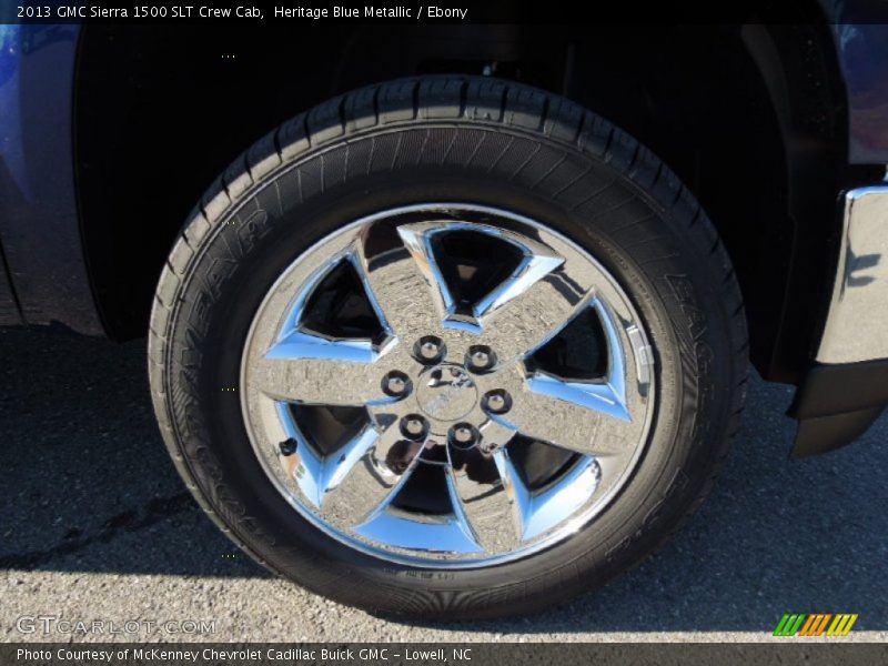 Heritage Blue Metallic / Ebony 2013 GMC Sierra 1500 SLT Crew Cab