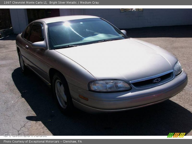 Bright Silver Metallic / Medium Gray 1997 Chevrolet Monte Carlo LS