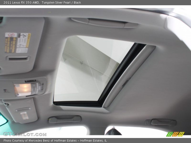Tungsten Silver Pearl / Black 2011 Lexus RX 350 AWD