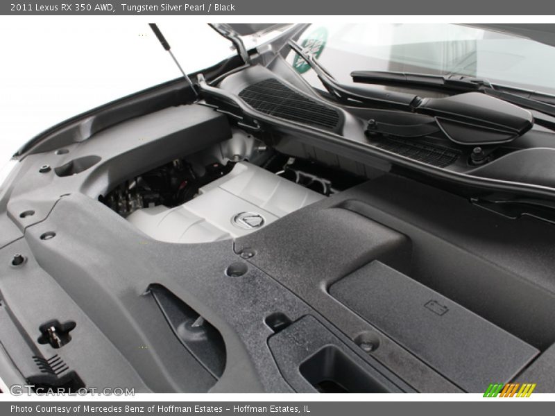 Tungsten Silver Pearl / Black 2011 Lexus RX 350 AWD