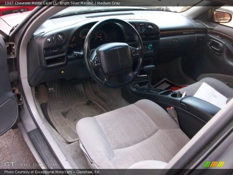 Bright Silver Metallic / Medium Gray 1997 Chevrolet Monte Carlo LS