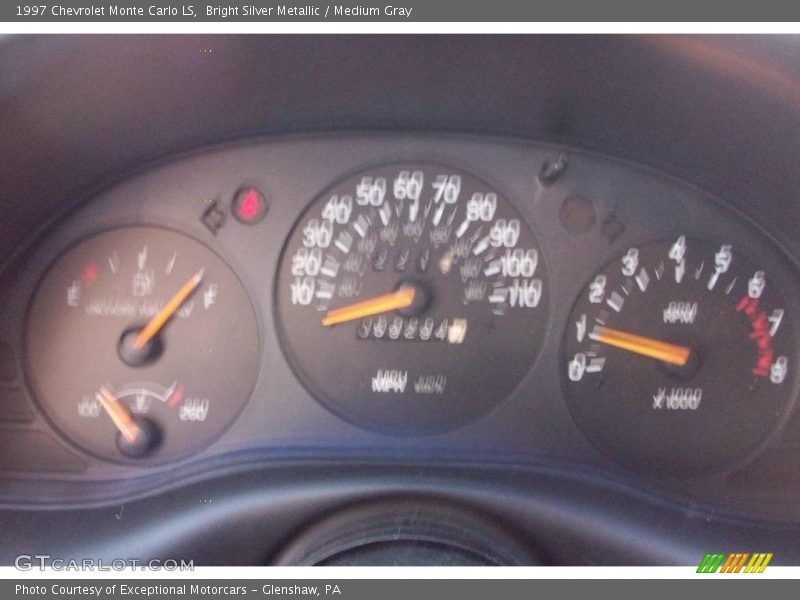 Bright Silver Metallic / Medium Gray 1997 Chevrolet Monte Carlo LS
