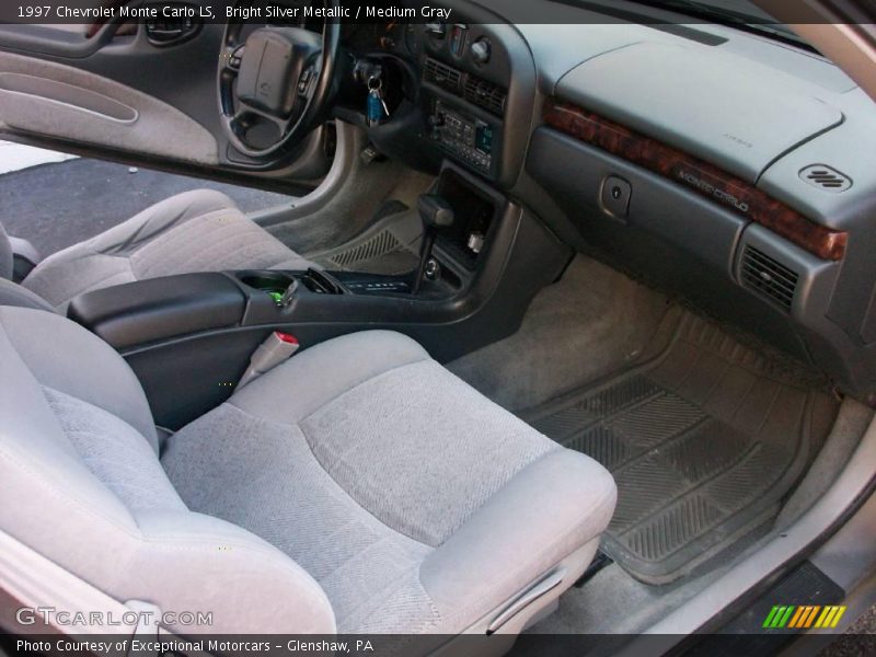Bright Silver Metallic / Medium Gray 1997 Chevrolet Monte Carlo LS