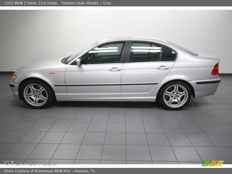 Titanium Silver Metallic / Grey 2003 BMW 3 Series 330i Sedan