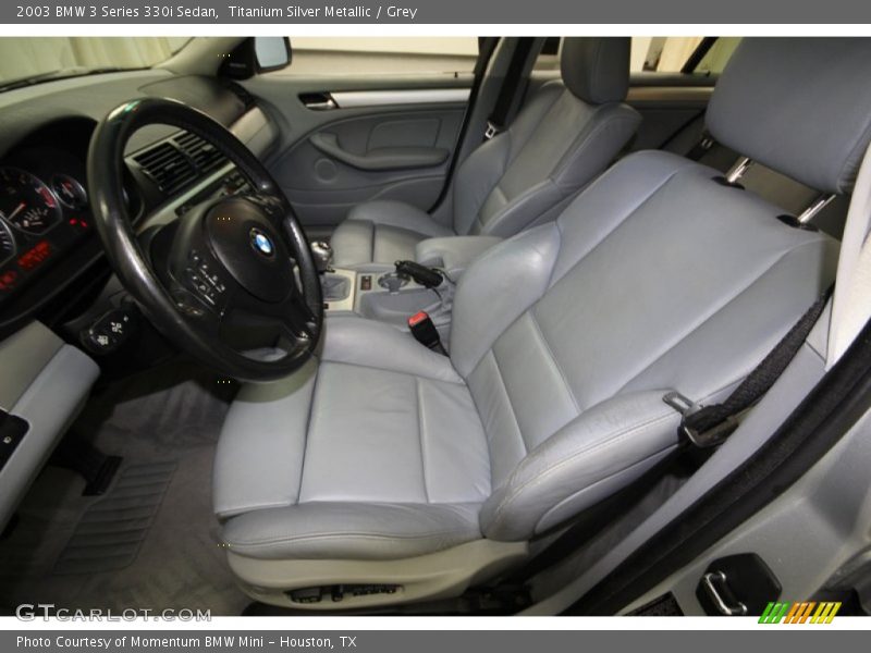 Titanium Silver Metallic / Grey 2003 BMW 3 Series 330i Sedan