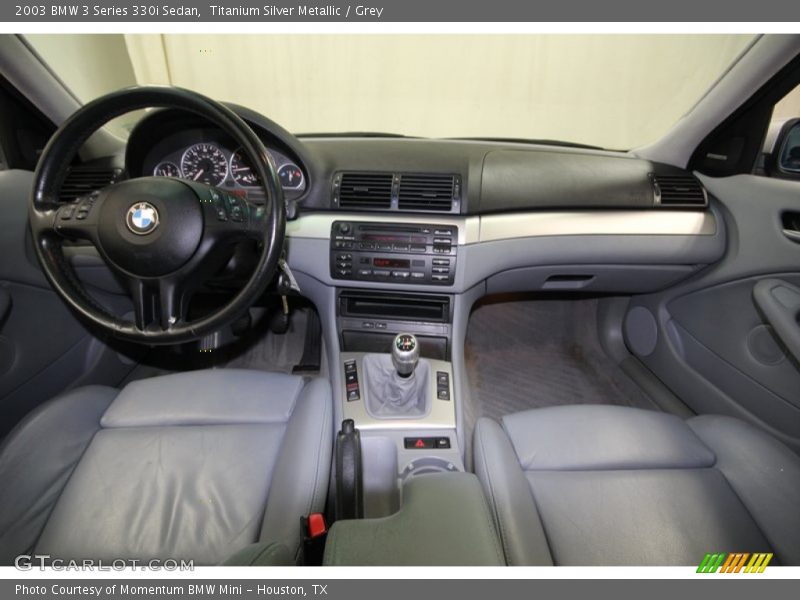 Titanium Silver Metallic / Grey 2003 BMW 3 Series 330i Sedan