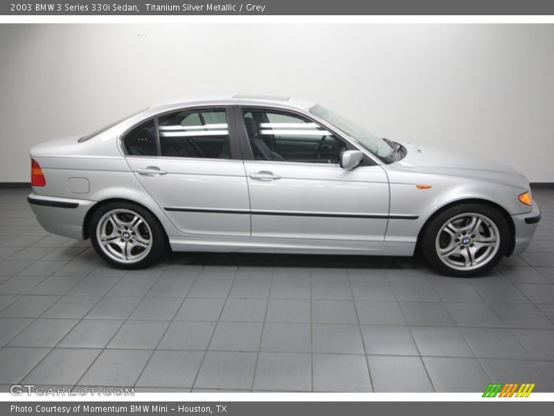Titanium Silver Metallic / Grey 2003 BMW 3 Series 330i Sedan