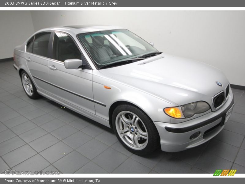 Titanium Silver Metallic / Grey 2003 BMW 3 Series 330i Sedan