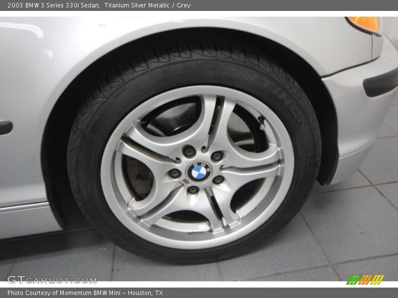 Titanium Silver Metallic / Grey 2003 BMW 3 Series 330i Sedan