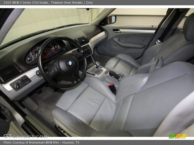 Titanium Silver Metallic / Grey 2003 BMW 3 Series 330i Sedan