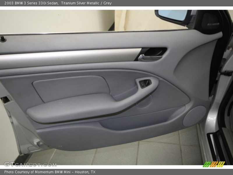 Titanium Silver Metallic / Grey 2003 BMW 3 Series 330i Sedan