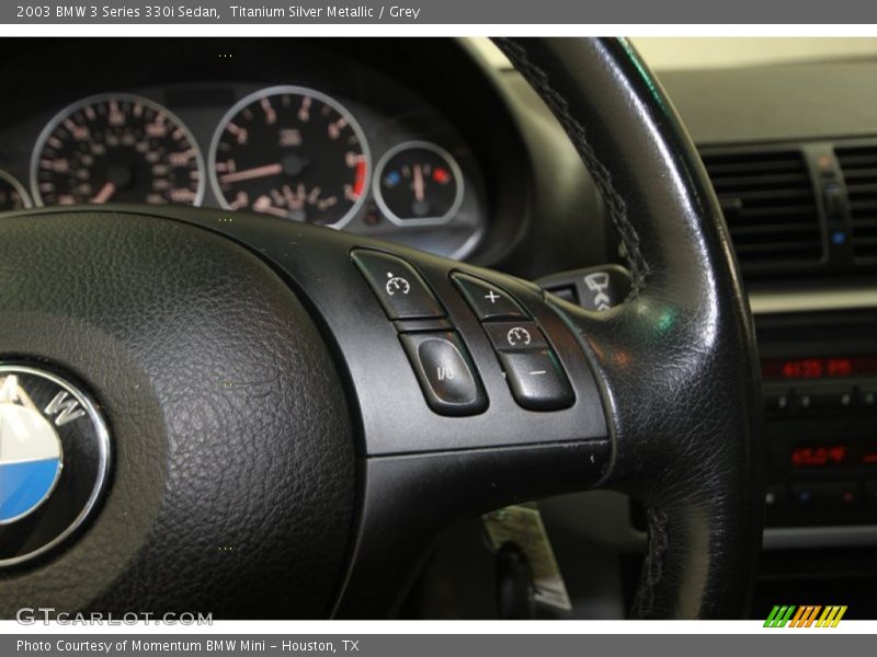 Titanium Silver Metallic / Grey 2003 BMW 3 Series 330i Sedan