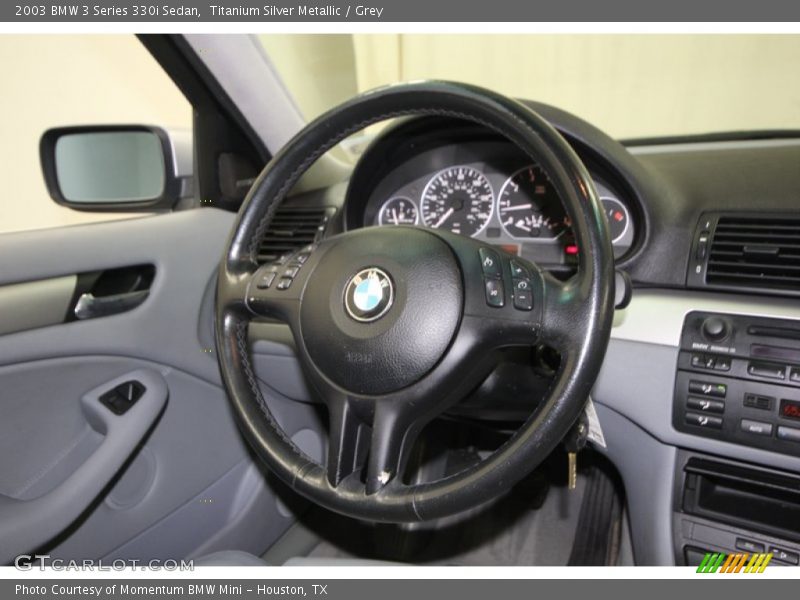 Titanium Silver Metallic / Grey 2003 BMW 3 Series 330i Sedan