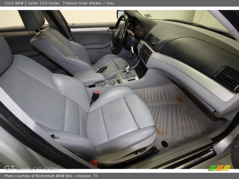 Titanium Silver Metallic / Grey 2003 BMW 3 Series 330i Sedan