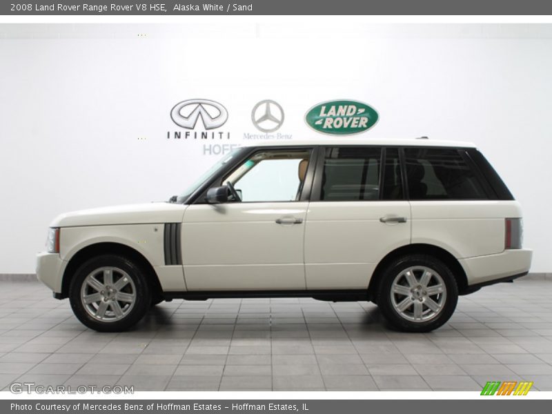 Alaska White / Sand 2008 Land Rover Range Rover V8 HSE