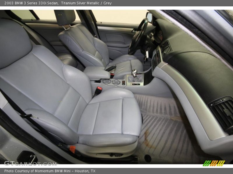 Titanium Silver Metallic / Grey 2003 BMW 3 Series 330i Sedan