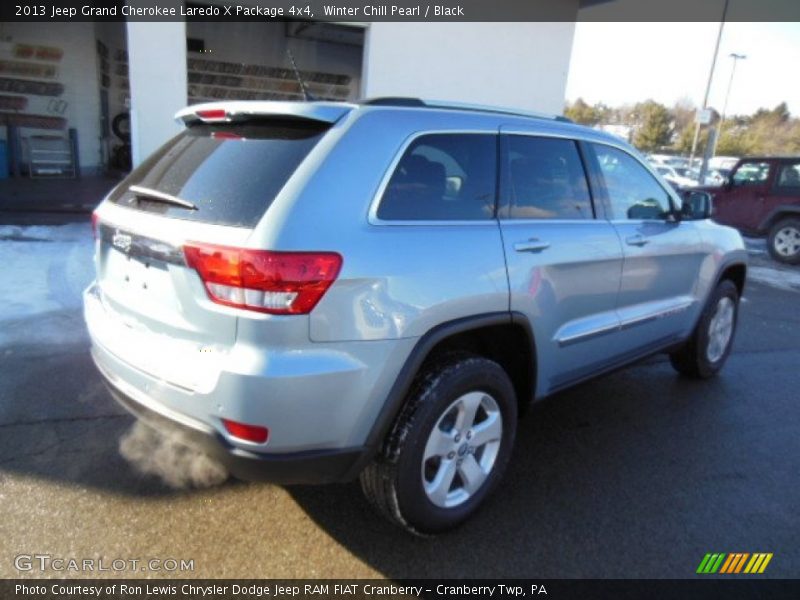 Winter Chill Pearl / Black 2013 Jeep Grand Cherokee Laredo X Package 4x4