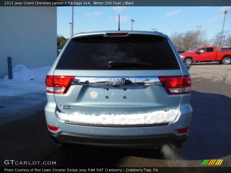 Winter Chill Pearl / Black 2013 Jeep Grand Cherokee Laredo X Package 4x4