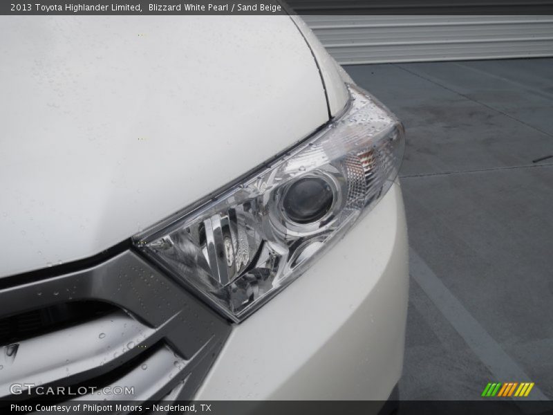 Blizzard White Pearl / Sand Beige 2013 Toyota Highlander Limited