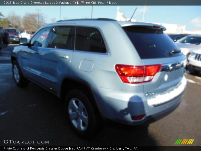 Winter Chill Pearl / Black 2013 Jeep Grand Cherokee Laredo X Package 4x4
