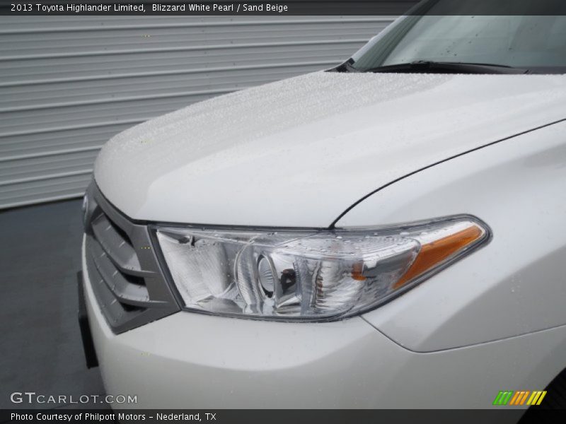 Blizzard White Pearl / Sand Beige 2013 Toyota Highlander Limited