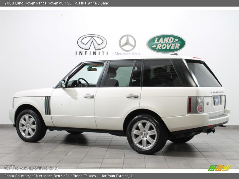 Alaska White / Sand 2008 Land Rover Range Rover V8 HSE