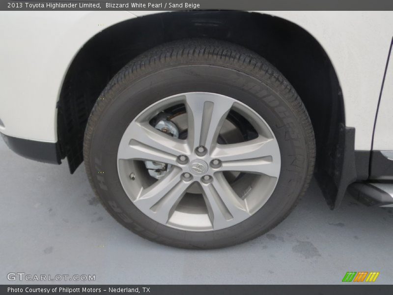 Blizzard White Pearl / Sand Beige 2013 Toyota Highlander Limited