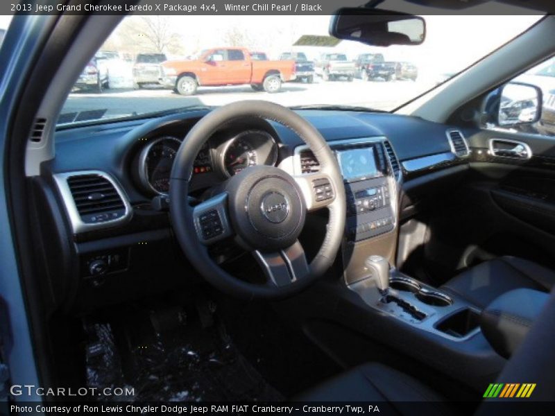 Winter Chill Pearl / Black 2013 Jeep Grand Cherokee Laredo X Package 4x4