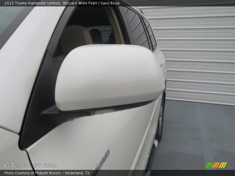 Blizzard White Pearl / Sand Beige 2013 Toyota Highlander Limited