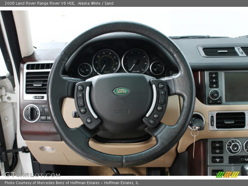Alaska White / Sand 2008 Land Rover Range Rover V8 HSE