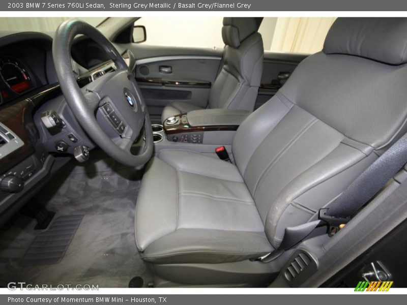 Front Seat of 2003 7 Series 760Li Sedan
