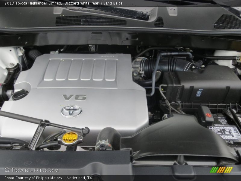 Blizzard White Pearl / Sand Beige 2013 Toyota Highlander Limited