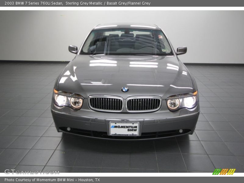 Sterling Grey Metallic / Basalt Grey/Flannel Grey 2003 BMW 7 Series 760Li Sedan