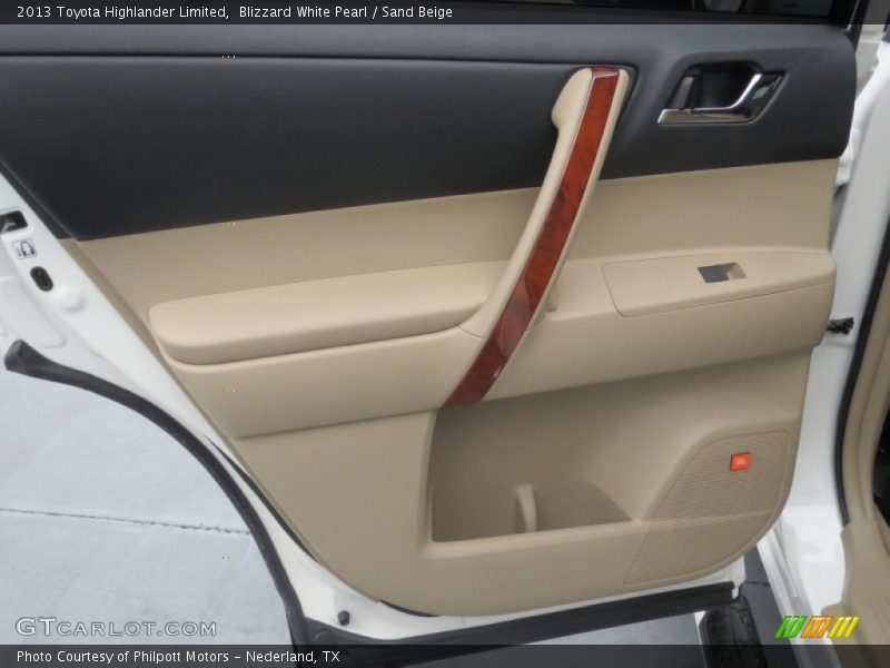 Blizzard White Pearl / Sand Beige 2013 Toyota Highlander Limited