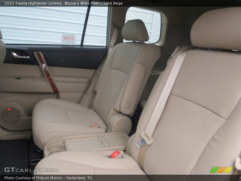 Blizzard White Pearl / Sand Beige 2013 Toyota Highlander Limited