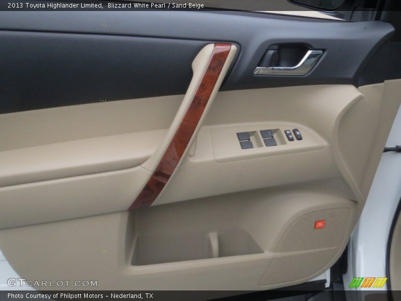 Blizzard White Pearl / Sand Beige 2013 Toyota Highlander Limited