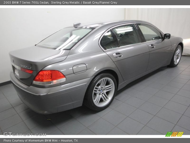 Sterling Grey Metallic / Basalt Grey/Flannel Grey 2003 BMW 7 Series 760Li Sedan