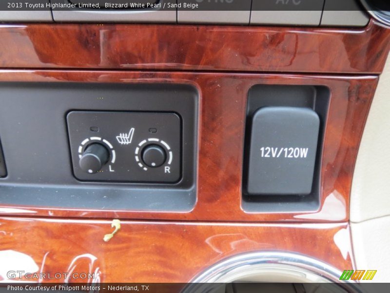 Blizzard White Pearl / Sand Beige 2013 Toyota Highlander Limited