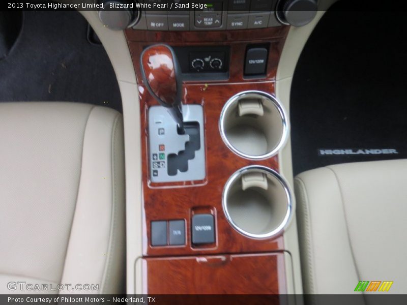 Blizzard White Pearl / Sand Beige 2013 Toyota Highlander Limited