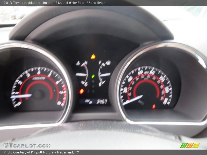 Blizzard White Pearl / Sand Beige 2013 Toyota Highlander Limited