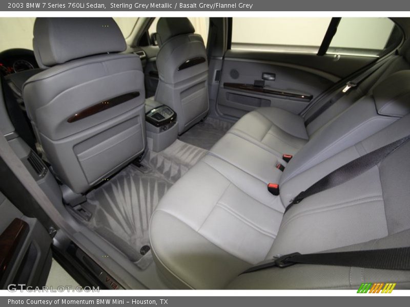 Rear Seat of 2003 7 Series 760Li Sedan
