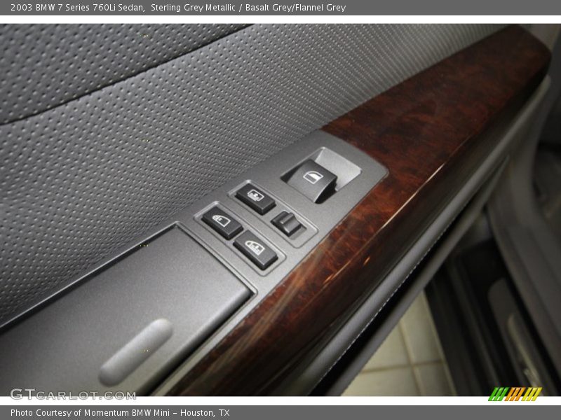 Sterling Grey Metallic / Basalt Grey/Flannel Grey 2003 BMW 7 Series 760Li Sedan