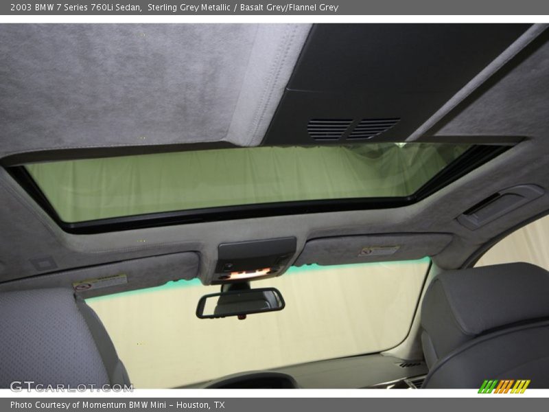 Sterling Grey Metallic / Basalt Grey/Flannel Grey 2003 BMW 7 Series 760Li Sedan