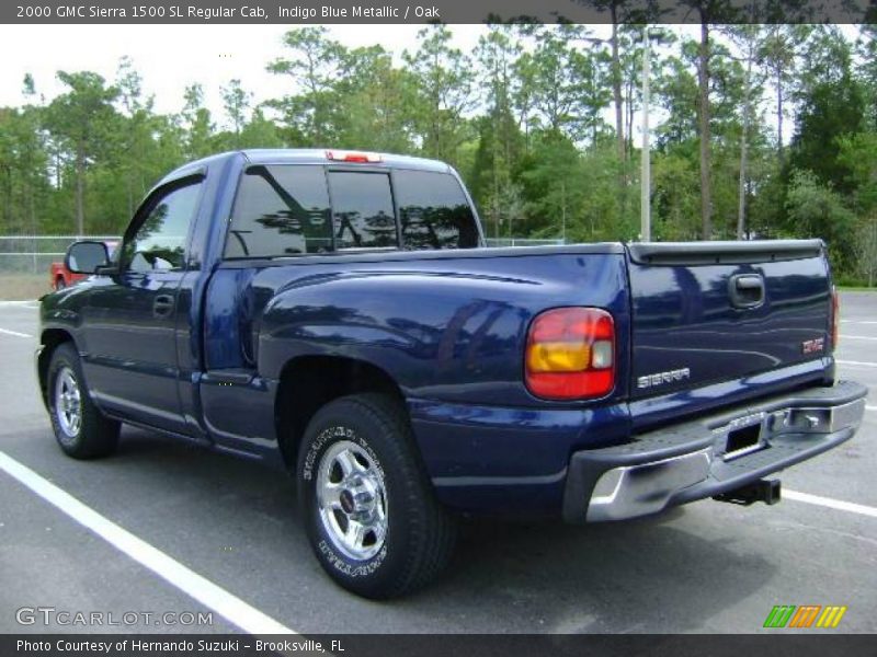 Indigo Blue Metallic / Oak 2000 GMC Sierra 1500 SL Regular Cab