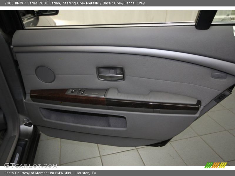 Sterling Grey Metallic / Basalt Grey/Flannel Grey 2003 BMW 7 Series 760Li Sedan