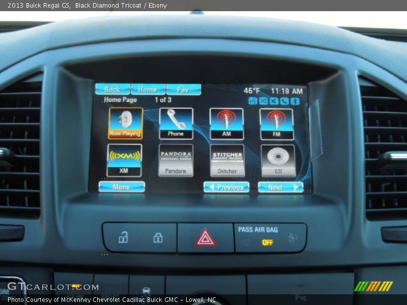 Black Diamond Tricoat / Ebony 2013 Buick Regal GS