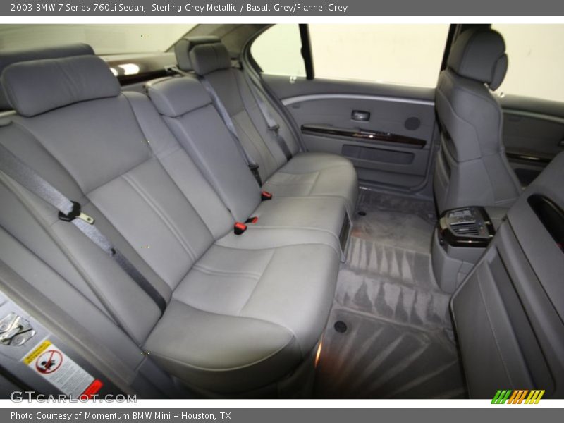 Sterling Grey Metallic / Basalt Grey/Flannel Grey 2003 BMW 7 Series 760Li Sedan
