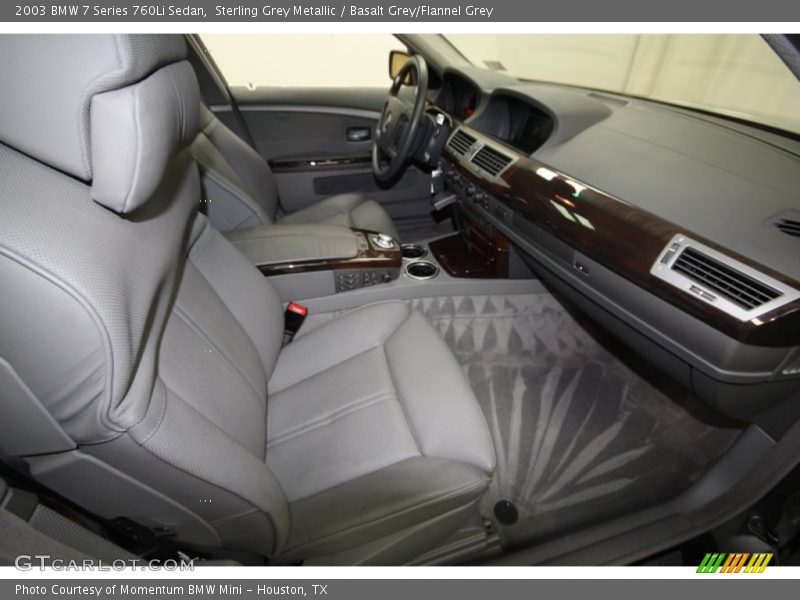 Sterling Grey Metallic / Basalt Grey/Flannel Grey 2003 BMW 7 Series 760Li Sedan